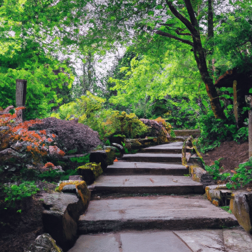 תמונה של שביל גן יפני שליו, המסמל את המסע המתמשך של גילוי וחיות האיקיגאי שלך